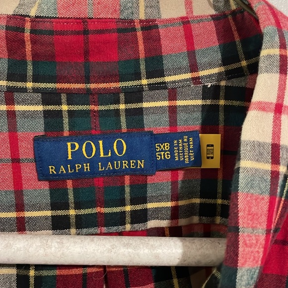 Polo by Ralph Lauren Men's Red Plaid Shirt - Picture 2 of 4